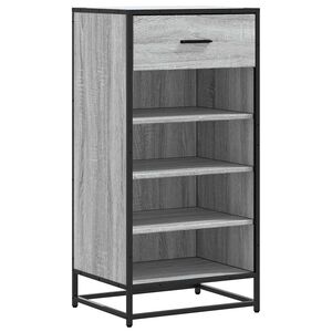 vidaXL Skohylla gr&aring; sonoma 48x38x97,5 cm konstruerat tr&auml;