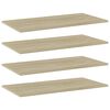 vidaXL Hyllplan 4 st sonoma-ek 80x40x1,5 cm konstruerat tr&auml;
