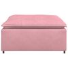 vidaXL Modul&auml;r soffa fotpallsmodul rosa 100x100x48 cm