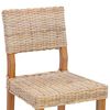 vidaXL Matstol 2 pcs Naturf&auml;rg 46 x 55 x 84 cm Kubu Rattan