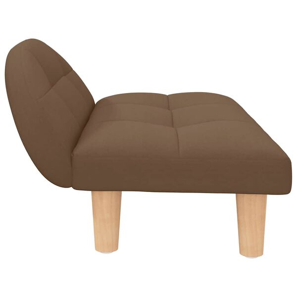 vidaXL Hundbädd brun 70x52x30 cm tyg