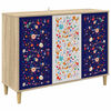 vidaXL Sideboard MAINZ Sonoma-ek 102 x 33 x 75 cm Konstruerat tr&auml;