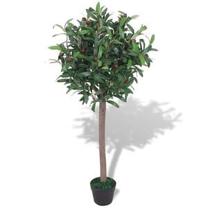 vidaXL Konstv&auml;xt Lagertr&auml;d med kruka 120 cm gr&ouml;n