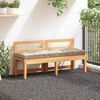 vidaXL Dyna till pallsoffa bomull 120x40x7 cm beige
