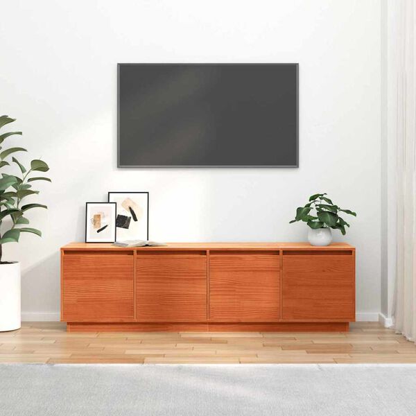vidaXL TV-sk&aring;p Brun 156 x 37 x 45 cm Konstruerat tr&auml;