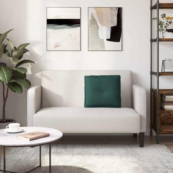 vidaXL Ryggkudde Mörkgrön 50 x 19 x 45 cm tyg