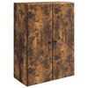 vidaXL V&auml;ggmonterat sk&aring;p 66 x 34,5 x 90 cm Konstruerat tr&auml; R&ouml;kt ek