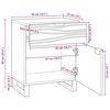 vidaXL Nattduksbord med l&aring;da Valn&ouml;t 50 x 33 x 60 cm Massivt akaciatr&auml;