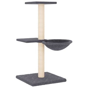 vidaXL Kl&ouml;str&auml;d med sisalpelare m&ouml;rkgr&aring; 72 cm