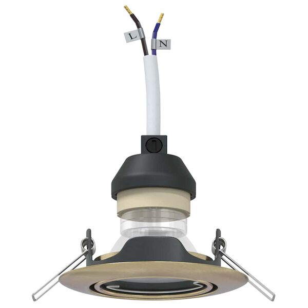 vidaXL Spotlight 6 pcs M&auml;ssing 9 x 9 x 2.5 cm Metall