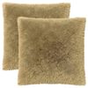 vidaXL Kudde 2 st HEERLEN Ljusgr&aring; 55 x 55 cm PV Fleece