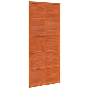 vidaXL Ladug&aring;rdsd&ouml;rr Vaxad brun 90 x 208 cm Massiv furu