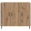 vidaXL Sideboard Artisan Ek 90 x 34 x 80 cm Konstruerat tr&auml;