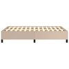 vidaXL S&auml;ngram utan madrass cappuccino 120x190 cm konstl&auml;der