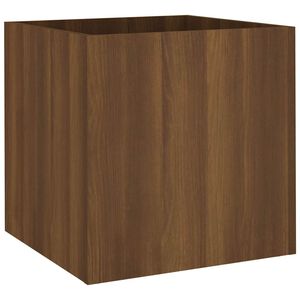 vidaXL Odlingsl&aring;da brun ek 40x40x40 cm konstruerat tr&auml;