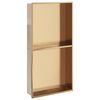 vidaXL Duschnisch borstad guld 32x62x9 cm rostfritt st&aring;l