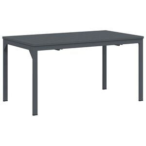 vidaXL Utebord Antracit 180 x 80 x 74 cm Pulverlackerat st&aring;l