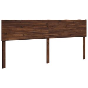 vidaXL S&auml;nggavel med naturkant ROSTOCK M&ouml;rkbrun 180 cm