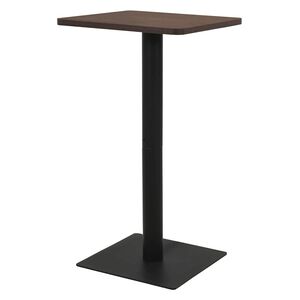 vidaXL Bistrobord m&ouml;rk ask 50x50x107 cm
