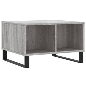 vidaXL Soffbord gr&aring; sonoma 60x50x36,5 cm konstruerat tr&auml;