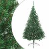 vidaXL Halv plastgran med fot gr&ouml;n 180 cm PVC