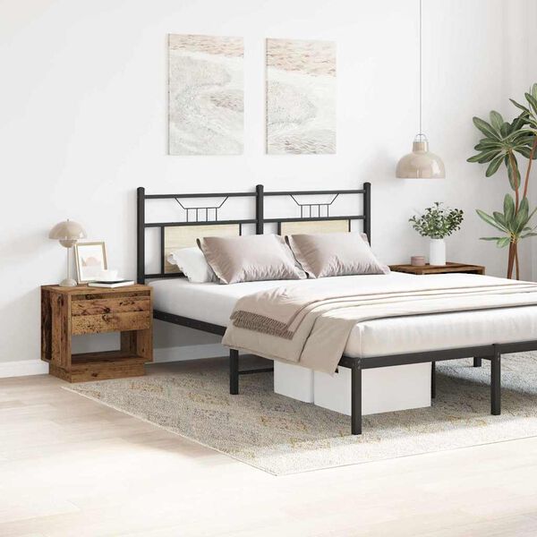 vidaXL Nattduksbord 2 pcs Gammalt trä 45 x 34 x 44 cm Konstruerat trä