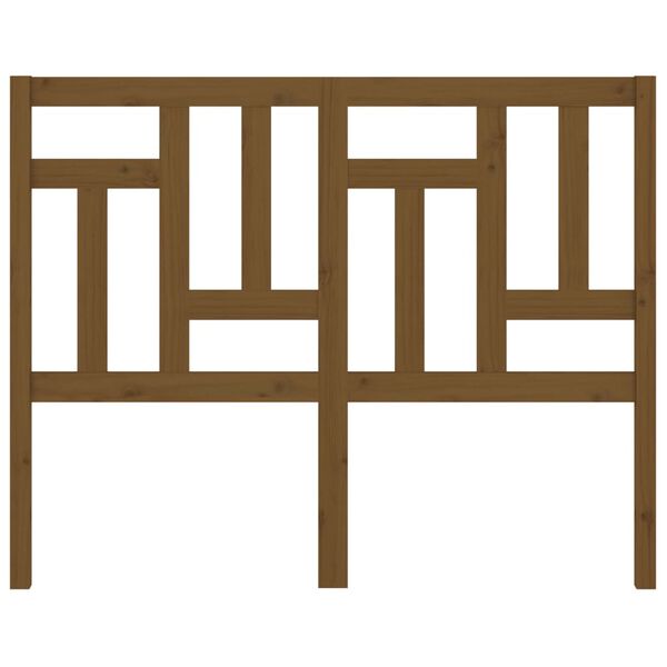 vidaXL S&auml;nggavel honungsbrun 125,5x4x100 cm massiv furu