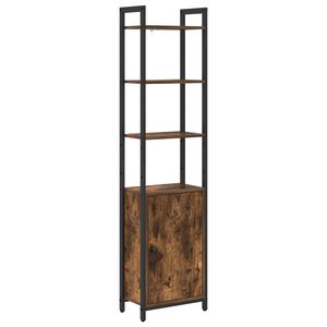 vidaXL Boksk&aring;p 6 niv&aring;er 40 x 24 x 161 cm Konstruerat tr&auml; R&ouml;kt ek