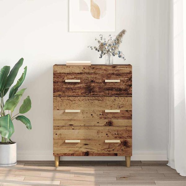 vidaXL Sideboard Gammalt tr&auml; 69,5 x 34 x 90 cm Konstruerat tr&auml;