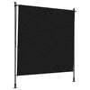 vidaXL Utomhus rullgardin Svart 200 x 270 cm
