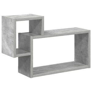 vidaXL V&auml;gg hylla V&auml;ggmonterat Betonggr&aring; 55 x 15 x 35 cm