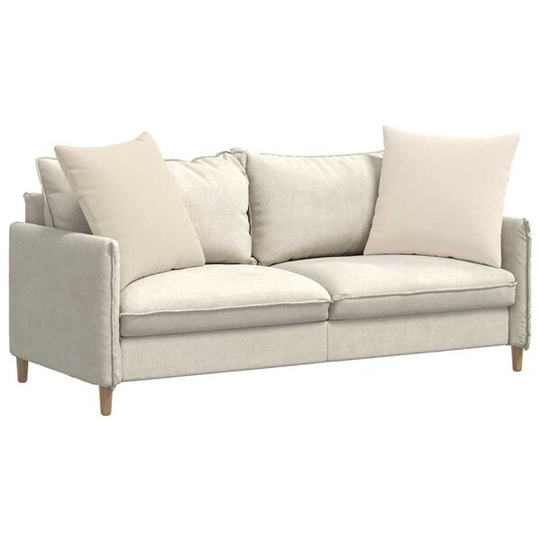 vidaXL Sofakuddar 2 pcs Beige 80 x 80 cm tyg