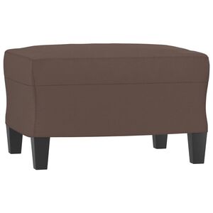 vidaXL Fotpall brun 60x50x41 cm konstl&auml;der