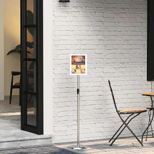 vidaXL M&auml;ssmontrar Silver 25 x 25 x 125 cm Aluminium