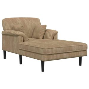 vidaXL Sch&auml;slong Taupe Mockatyg