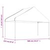 vidaXL Paviljong med tak vit 11,15x5,88x3,75 m polyeten