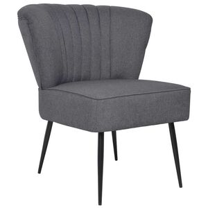 vidaXL Cocktailf&aring;t&ouml;lj m&ouml;rkgr&aring; tyg