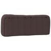 vidaXL Headboard Cushion "Hvar" Dark Brown 140 cm Fabric