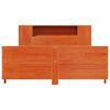 vidaXL S&auml;ngram utan madrass vaxbrun 140x200 cm massiv furu