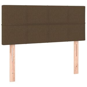 vidaXL S&auml;nggavel m&ouml;rkbrun 100 x 5 x 78/88 cm tyg