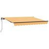 vidaXL Utf&auml;llbar markis Sand 450 &times; 350 cm Duk och Aluminium