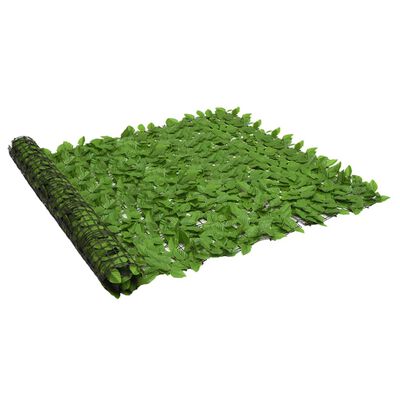 vidaXL Balkongskärm gröna blad 600x150 cm