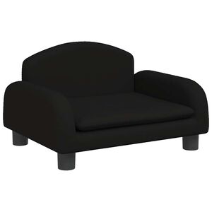 vidaXL Barnsoffa svart 50x40x30 cm tyg