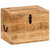 vidaXL F&ouml;rvaringsl&aring;da 39x28x31 cm massivt mangotr&auml;