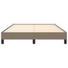 vidaXL S&auml;ngram utan madrass taupe 140x200 cm tyg
