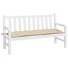 vidaXL Bänkdyna för trädgården beige 150x50x7 cm oxfordtyg