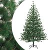 vidaXL Plast Hingad Julgran 150 cm PVC och metall Gr&ouml;n