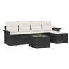 vidaXL Tr&auml;dg&aring;rdsoffset 6 st Poly rattan