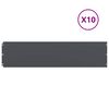 vidaXL Rabattkanter 10 st antracit 25x103 cm kallvalsat st&aring;l