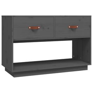 vidaXL Tv-b&auml;nk gr&aring; 90x40x60 cm massiv furu